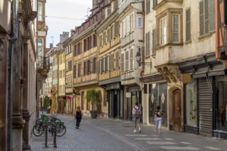 Idyllic impression of Strasbourg, a city at the Alsace region in France