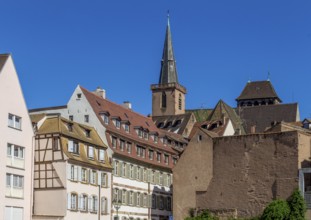 Idyllic impression of Strasbourg, a city at the Alsace region in France