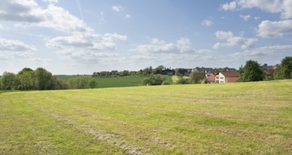 Idyllic rural spring time scenery around R?blingen, a small village in Southern Germany