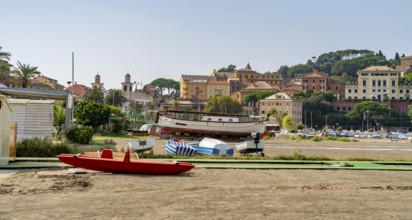 Scenery around Sestri Levante, a town and comune in the Metropolitan City of Genoa, Liguria, Italy