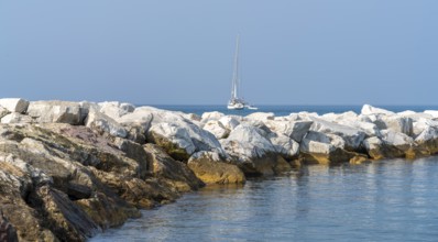 Scenery around Sestri Levante, a town and comune in the Metropolitan City of Genoa, Liguria, Italy