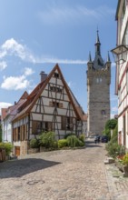 Sunny impression of Bad Wimpfen, a historic spa town in the district of Heilbronn in Southern