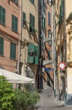 Alleyway in Genoa, the capital of the italian region of Liguria