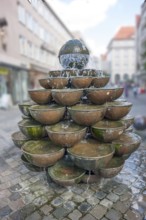 Waterspout fountain in Nuremberg, a city in Bavaria, Germany