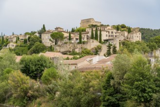 Scenery around Vaison-la-Romaine, a town in the Vaucluse department in the Provence region in