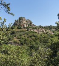 Scenery around La Roque-Alric in the Vacluse department in the Provence region of southern France