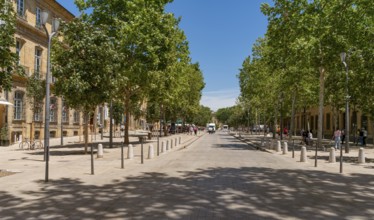 Impression of Aix-en-Provence, a city and commune in the Provence region of southern France
