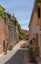 Impression of Roussillon, a commune in the Vaucluse department of the Provence region in southern