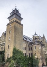 Scenery around Neuenstein Castle in Hohenlohe at winter time