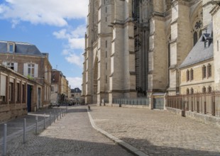 Impression of Amiens, a city and commune in northern France. It is the capital of the Somme