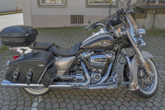 Harley-Davidson V 6 speed motorbike, Allgäu, Baden-Württemberg, Germany