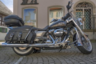 Harley-Davidson V 6 speed motorbike, Allgäu, Baden-Württemberg, Germany