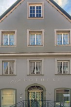 Spitzgiebelhaus, St. Gallus Pharmacy Kisslegg, Allgäu, Baden-Württemberg, Germany