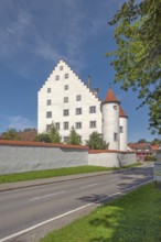 Blue sky, Old Castle in Kisslegg, Allgäu, Baden-Württemberg, Germany