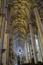 The interior of the largest Protestant church in Germany. It has the world's highest church tower,