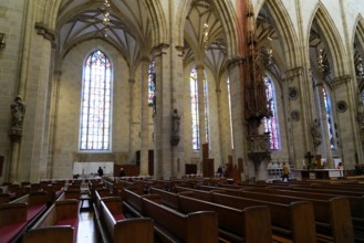 The interior of the largest Protestant church in Germany. It has the world's tallest church tower,