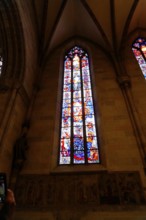 The interior of the largest Protestant church in Germany. It has the world's highest church tower,