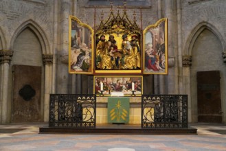 The interior of the largest Protestant church in Germany. It has the world's highest church tower,