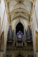 The interior of the largest Protestant church in Germany. It has the world's highest church tower,