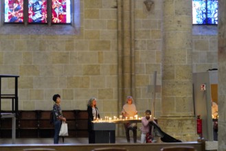The interior of the largest Protestant church in Germany. It has the world's tallest church tower,