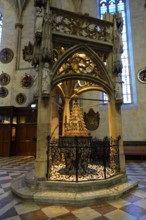 The interior of the largest Protestant church in Germany. It has the world's highest church tower,
