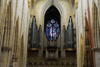 The interior of the largest Protestant church in Germany. It has the world's tallest church tower,