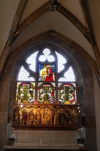The interior of the largest Protestant church in Germany. It has the world's highest church tower,