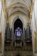 The interior of the largest Protestant church in Germany. It has the world's highest church tower,