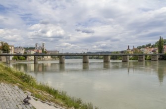 Riparian scenery in Passau, a town in southern Germany