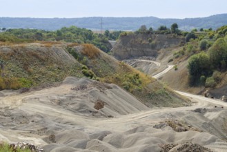 Sunny stone pit scenery in Southern Germany