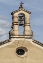 Historic bell seen in Beaumes-de-Venise, a commune in the Vaucluse department in the Provence
