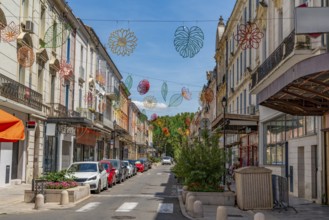 Impression of Orange, a commune in the Provence region in southeastern France at summer time