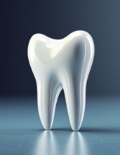 AI generated image showing a human back tooth in clean ambiance