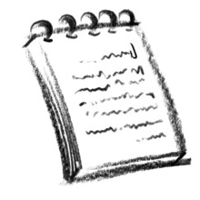 Crayon-sketched illustration of a scratchpad