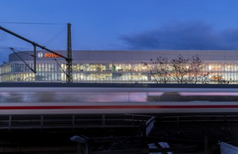 Office building of Bosch GmbH in Feuerbach. Bosch Digital, Bosch IT-Campus, building 701, in front