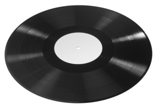 Record in white back
