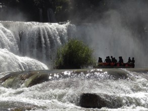The Blue-water Falls in the mexicat state of Chiapas