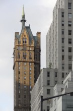 Detail of a old and new skyscraper in New York (USA)