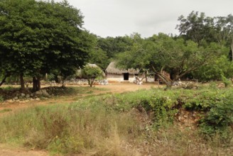 Part of a mayan village in Mexico