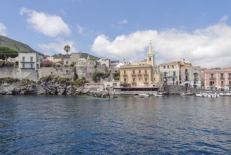 Lipari located at a island named Lipari, the largest of the Aeolian Islands in the Tyrrhenian Sea