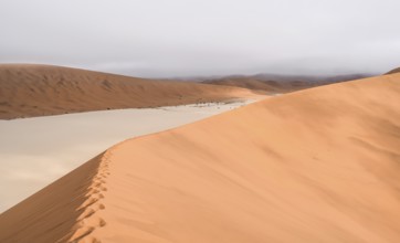 Namib desert scenery around Deadvlei in the Sossusvlei area in Namibia