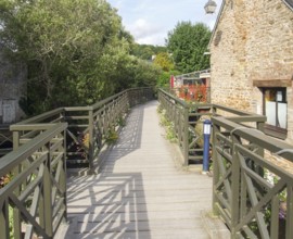 Idyllic scenery at Pont-Aven, a commune in the Finistere department of Brittany in northwestern