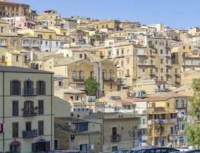 City viewr of Agrigento located in Sicily, Italy