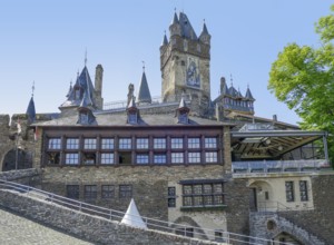 Impression of Cochem Imperial Castle at Moselle river in Rhineland-Palatinate, Germany, at summer