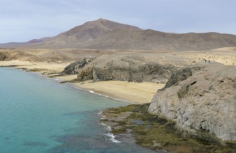 Costa de Papagayo beaches at Lanzarote, a spanish island and part of the Canary Islands