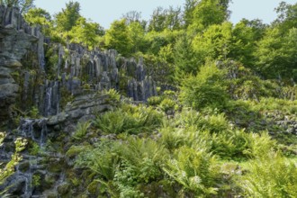 The Steinhoefer Wasserfall at the Bergpark Wilhelmshoehe in Kassel, Germany
