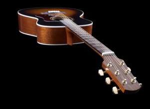 Acoustic Guitar in black back