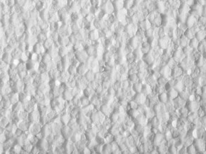 Full frame closeup of a white Polystyrene surface