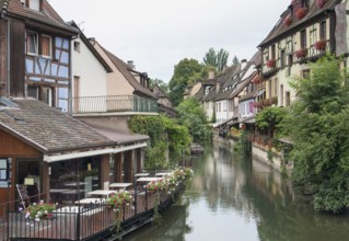Part of the old town in Colmar, Alsace, France, named little Venice