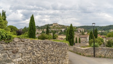 Scenery around Vaison-la-Romaine, a town in the Vaucluse department in the Provence region in